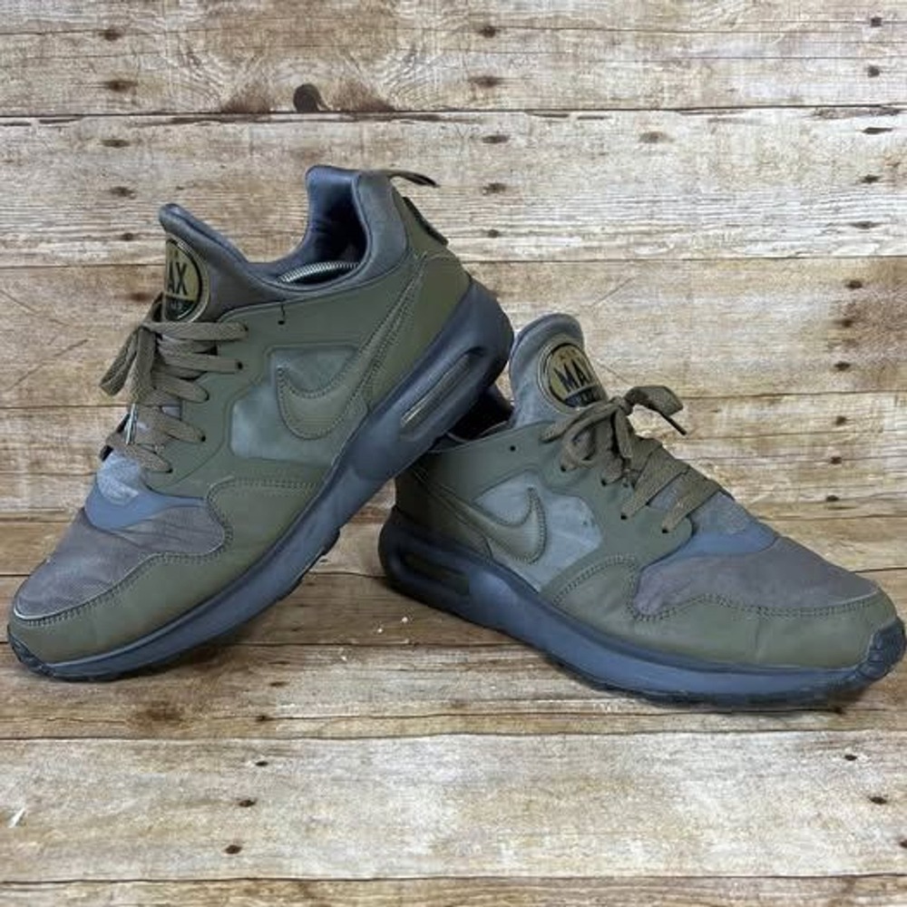 Nike Air Max Prime Mens‎ Sz13 Olive Green Grey Low Top Sneakers 876068-301